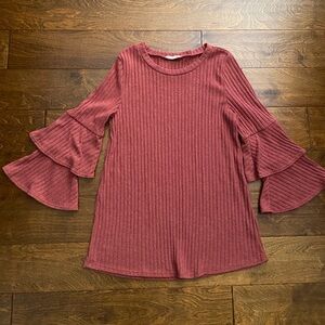 Entro Double Bell Sleeve Knit Sweater – Women’s Small